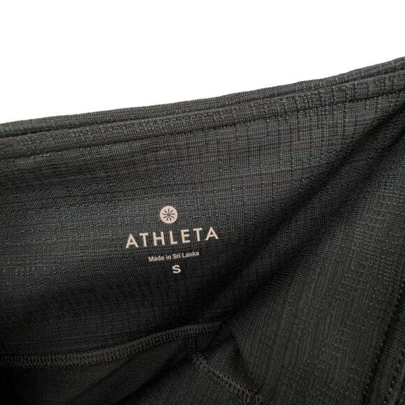Athleta Leggings Size Small Interior Pocket Dark Green Polyester Nylon Spandex - Picture 4 of 4